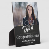 ２０２６年度卒業生　よく頑張った！記念写真　卒業 フォトプラーク (側面)