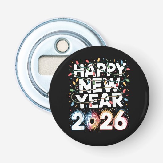 ２０２６年新年あけましておめでとうスパークルシャツ（女性用） 栓抜き (正面)