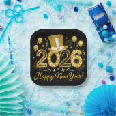 2026年新年おめでとう ホリデー ペーパープレート (パーティー)