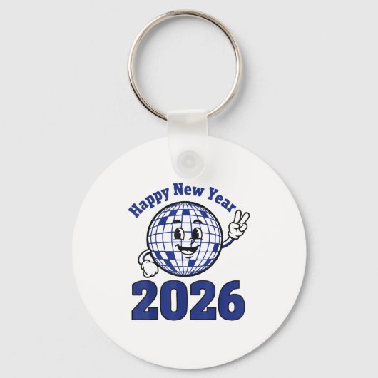 ２０２６年新年お祝いデザイン キーホルダー (正面)