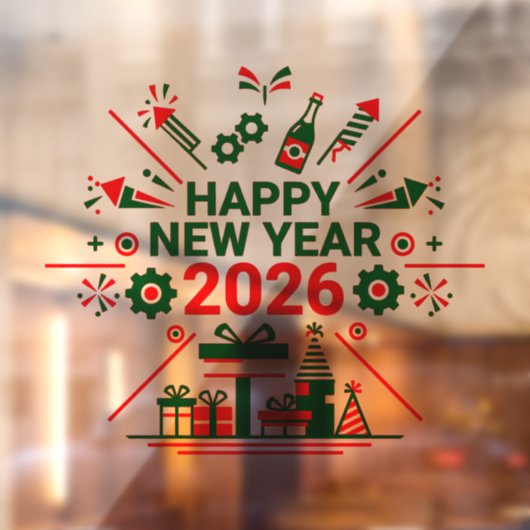 ２０２６年新年お祝い ウィンドウサイン (シート2)