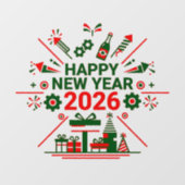 ２０２６年新年お祝い ウィンドウサイン (シート)