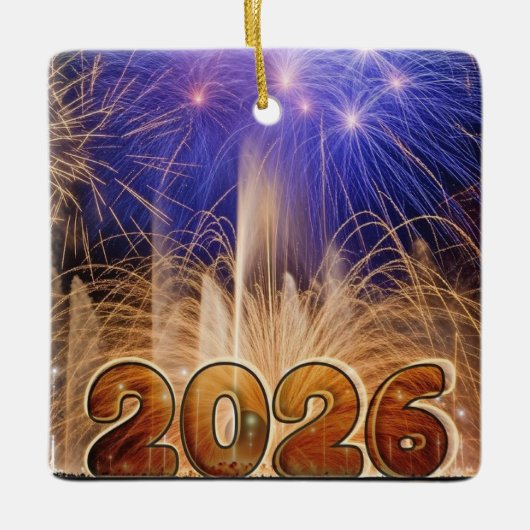 ２０２６年新年オーナメント セラミックオーナメント (正面)