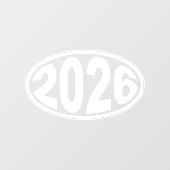 ２０２６年新年オーバル ウィンドウサイン (シート)