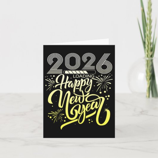２０２６年新年花火カウントダウン新年 カード (正面)