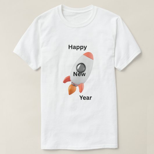 2026年新年Tシャツ-スタイル良くお祝いしよう! Tシャツ (デザイン正面)
