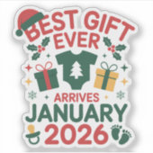 2026年1月クリスマスの最高の贈り物 カップル シール (正面)