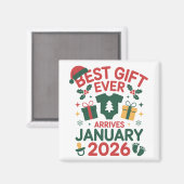 2026年1月クリスマスの最高の贈り物 カップル マグネット (正面/裏面)