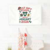 2026年1月クリスマスの最高の贈り物 カップル 横断幕 (インサイチュ)