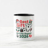 2026年8月にやってくる最高の贈り物 クリスマスのカップル マグカップ (中央)
