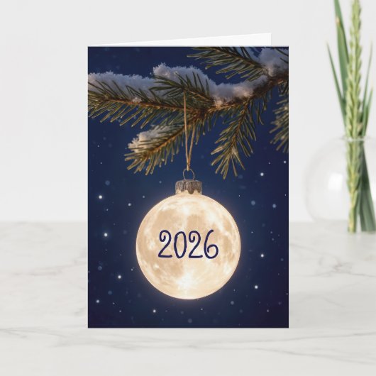 ２０２６年 フルムーン クリスマス オブジェ カード (正面)