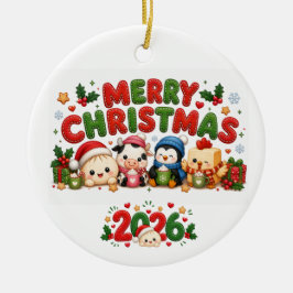 2026年 メリークリスマス セラミックオーナメント