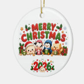 ２０２６年 メリークリスマス セラミックオーナメント (左)