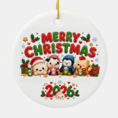 ２０２６年 メリークリスマス セラミックオーナメント (裏面)