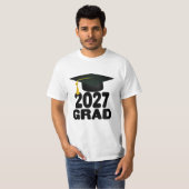 2027年卒クラス 卒業おめでとう Tシャツ (正面フル)