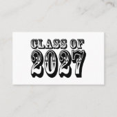 ２０２７年卒業式 ウエスタンスタイル 名刺 (正面)