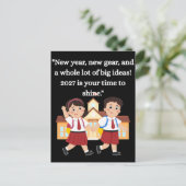 2027年度 新しい学年 子どもたちのやる気を引き出す ポストカード (スタンド正面)