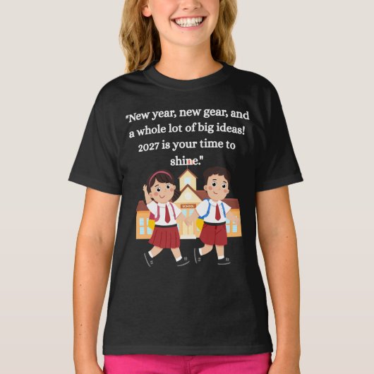 ２０２７年度　新しい学年　子どもたちのやる気を引き出す Tシャツ (正面)
