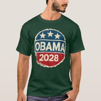 2028年へ向けてのオバマ支持 女性Vネック Tシャツ