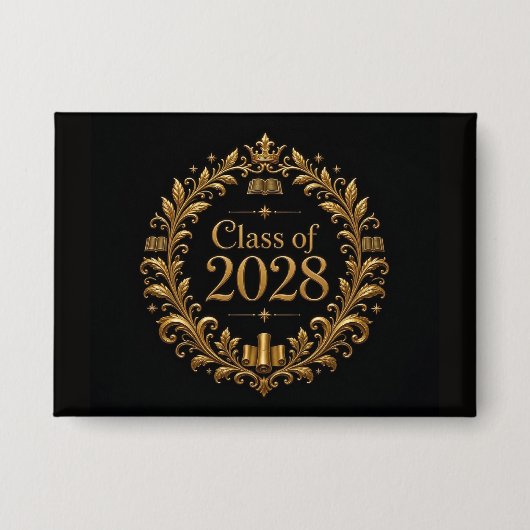 2028年卒業 缶バッジ (正面)