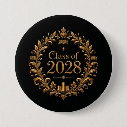 2028年卒業 缶バッジ (正面)