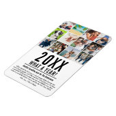 20XX年 今年の振り返り 12枚の写真で見るホリデーシーズン マグネット (左側)