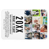 20XX年 今年の振り返り 12枚の写真で見るホリデーシーズン マグネット (横)