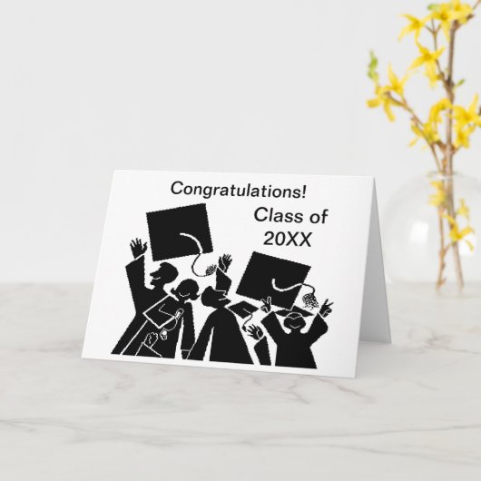 20XX年度 卒業クラス カード (黄色い花)