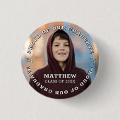 ２０XX年　現代の卒業写真　自慢の卒業生 缶バッジ (正面)