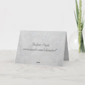 ２５周年記念結婚式のカード カード (裏面)