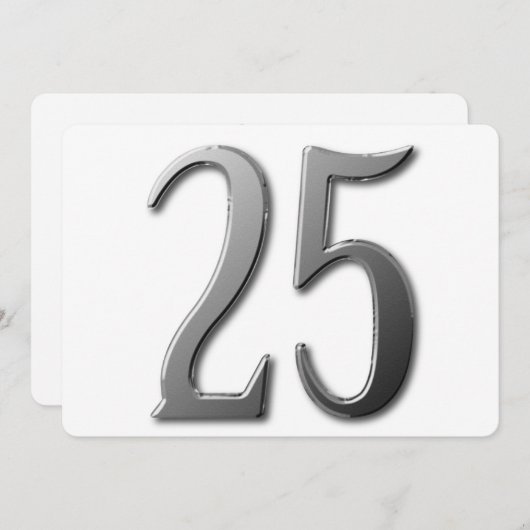 ２５ 招待状 (正面/裏面)