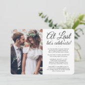 ２　最後の結婚式　フォト　ウェディング　セレブレーション 招待状 (スタンド正面)