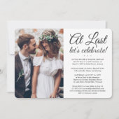 ２　最後の結婚式　フォト　ウェディング　セレブレーション 招待状 (正面)