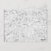 3つのカップケーキピック ディストレス仕上げ ターコイズ ウッドレース ポストカード (裏面)