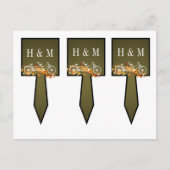 3つのカップケーキピック ワイムシカル ブラウン オータム ダブル バイク ポストカード (正面)