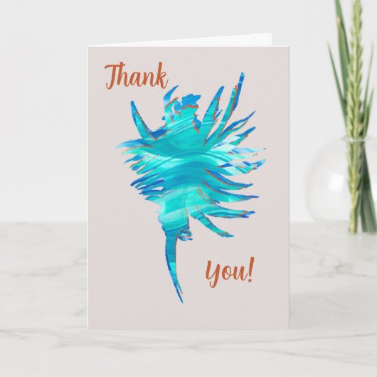 3つの多彩なコンク貝の波のシルエット シーズンカード (正面)