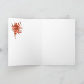 3つの多彩なコンク貝の波のシルエット シーズンカード (内部)