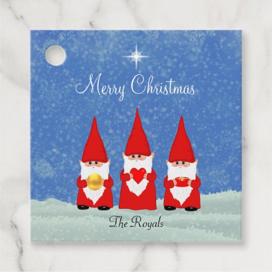３人のクリスマス・ノーム フェイバータグ (正面)