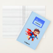 ３人のスーパーヒーロー キッズ 男の子 文房具 学生 ノートブック (内側)
