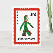 ３周年おめでとう カード (正面)