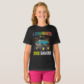 ３年生のモンスタートラック卒業式を乗り越えた Tシャツ (正面フル)
