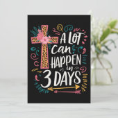 ３日間で多くのことが起こる イエスの復活祭 招待状 (スタンド正面)