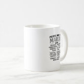 ３月に生まれた タイポグラフィー 誕生日デザイン コーヒーマグカップ (正面右)