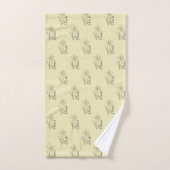 ３月の誕生花　ダッフォディル バスタオルセット (ハンドタオル)