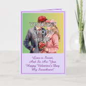 ３枚の写真を追加 -  バレンタインに、人生は甘くて、あなたもそう カード (正面)