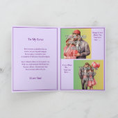 ３枚の写真を追加 -  バレンタインに、人生は甘くて、あなたもそう カード (内部)