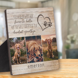 ３枚の写真　素朴なペットの死 フォトプラーク