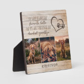 ３枚の写真　素朴なペットの死 フォトプラーク (正面)