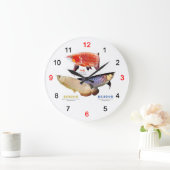 ３種類のAsian Arowana ラージ壁時計 (ホーム)