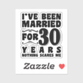 30年間の結婚生活を経て迎えた結婚記念日 シール (シート)